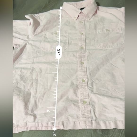 Calvin Klein Men's Light Pink Short Sleeve Button Down Shirt Size XL - Picture 8 of 8
